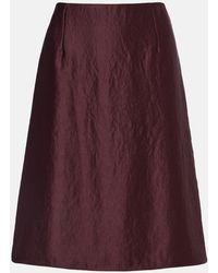 Vince - Midirock Aus Satin - Lyst