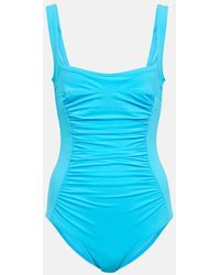 Karla Colletto - Square-neck Ruched Swimsuit - Lyst
