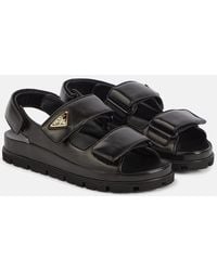 Prada - Sandalen Aus Leder - Lyst