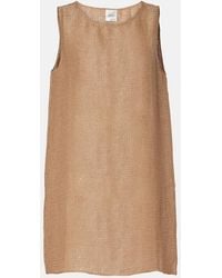 Leset - Stella Sequined Linen-Blend Minidress - Lyst