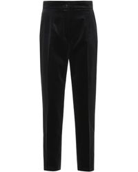 Dolce & Gabbana Pantalon en velours - Noir