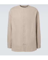 Jacquemus - Pastro Herringbone Linen-Blend Shirt - Lyst