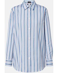 Etro - Paisley Striped Cotton Shirt - Lyst