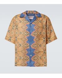Valentino - Printed Linen Shirt - Lyst
