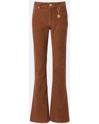 Stella McCartney - Cotton Corduroy Flared Pants - Lyst