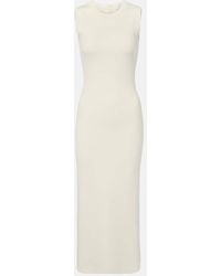 Max Mara - Midikleid Visiera Aus Crepe - Lyst