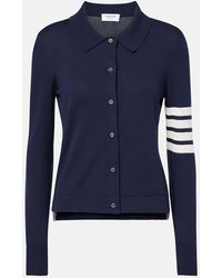 Thom Browne - Cardigan Aus Baumwolle - Lyst