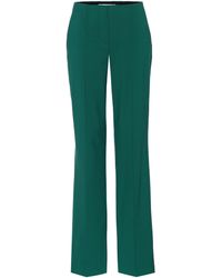 Diane von Furstenberg Hose mit weitem Bein aus Wolle - Grün