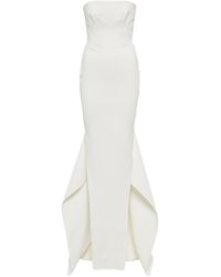 Maticevski Notorious Strapless Crêpe Gown - White