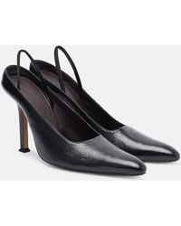 Calvin Klein - Suki Leather Slingback Pumps - Lyst