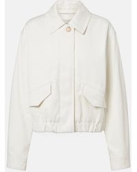 Vince - Cotton Twill Blouson Jacket - Lyst