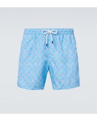 Fedeli - Madeira Printed Swim Trunks - Lyst