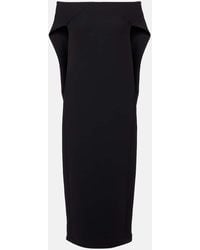 The Row - Vestido Midi Anitas En Mezcla De Lana - Lyst