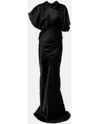 Rick Owens - Seb Draped Satin Gown - Lyst