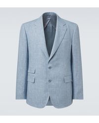 Ralph Lauren - Glen Linen-Blend Blazer - Lyst