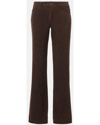 The Row - Carlyl Cotton Corduroy Straight Pants - Lyst