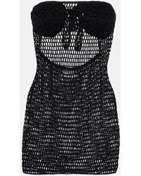 Anna Kosturova - Camellia Cotton Crochet Minidress - Lyst