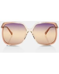 Chloé - Logo Oversized Sunglasses - Lyst