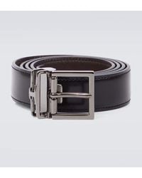 Tod's - T Timeless Reversible Leather Belt - Lyst