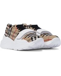 Burberry Sneakers Vintage Check - Natur