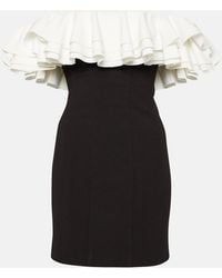 STAUD - Kiara Off The Shoulder Ruffled Neckline Sheath Dress - Lyst