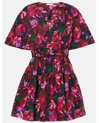 Ulla Johnson - Nadira Floral Cotton Minidress - Lyst