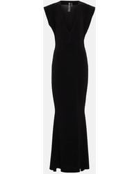 Norma Kamali - V-neck Maxi Gown - Lyst