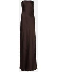 Norma Kamali - Robe Aus Satin - Lyst