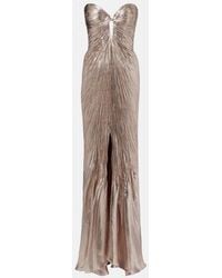 Maria Lucia Hohan - Mirren Silk-Blend Chiffon Bustier Gown - Lyst