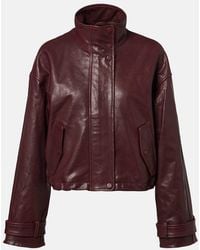Veronica Beard - Veste Bateman Raccourcie En Cuir - Lyst