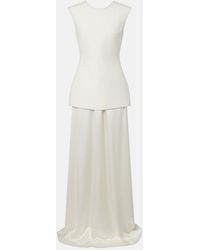 Rohe - Silk-Trimmed Wool-Blend Gown - Lyst