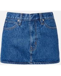 SLVRLAKE Denim - Micro Denim Miniskirt - Lyst