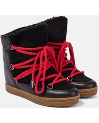 Isabel Marant - Stivali Doposci Con Shearling - Lyst
