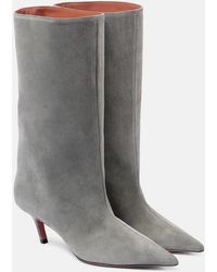 AMINA MUADDI - Fiona 60 Suede Boots - Lyst