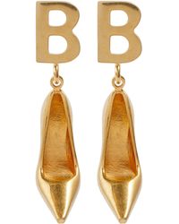 Balenciaga Shoe Earrings - Metallic
