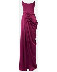Alex Perry - Bustier-Robe Aus Crepe - Lyst