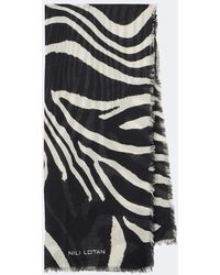 Nili Lotan - Zebra-Print Scarf - Lyst