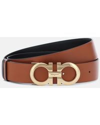 Ferragamo - Gancini Reversible Leather Belt - Lyst