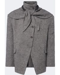 Magda Butrym - Blazer En Mezcla De Lana Espigado - Lyst