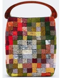 Dries Van Noten - Borsa A Mano Small Patchwork Con Paillettes - Lyst