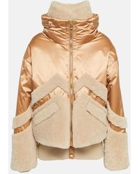 Bogner - Milia Shearling-Paneled Down Ski Jacket - Lyst