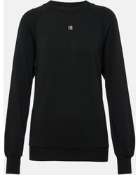 Givenchy - Logo Cotton Fleece Sweatshirt - Lyst