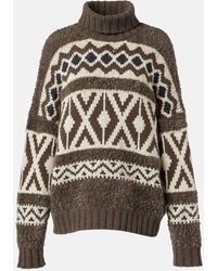 Brunello Cucinelli - Jacquard Sweater Maglioni-Donna - Lyst