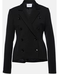 Alaïa - Double-breasted Wool-blend Blazer - Lyst