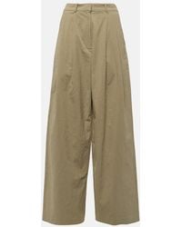 Proenza Schouler - Label Weite Hose Helena Aus Baumwolle Und Leinen - Lyst