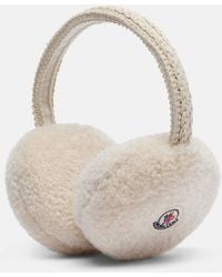 Moncler - Logo Teddy Earmuffs - Lyst
