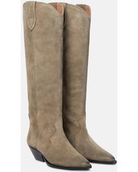 Isabel Marant - Denvee Suede Knee-High Boots - Lyst