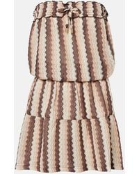 Melissa Odabash - Isla Strapless Striped Minidress - Lyst