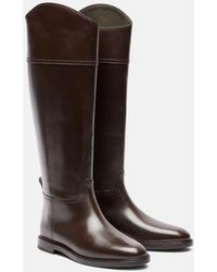 Brunello Cucinelli - Stiefel Monili Aus Leder - Lyst