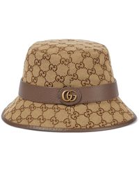 Gucci GG Canvas Bucket Hat - Brown